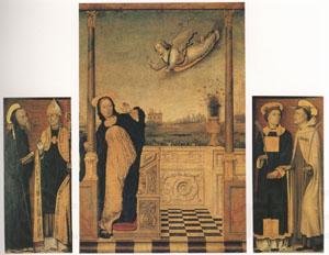 Carlo di Braccesco The Annunciation with Saints A triptych (mk05) Spain oil painting art